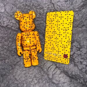 Bearbrick Series 9 PATTERN Eames Acupuncture Yellow 100%